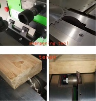 Raboteuse électrique de table multifonctionnelle 260 mm de largeur pour le bois, machine tout-en-un domestique, raboteuse à plat et rainureuse à trous carrés