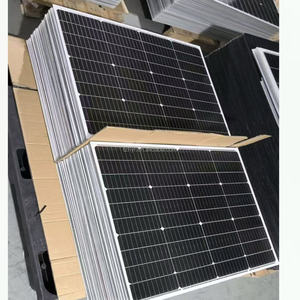 Малогабаритная монокристаллическая солнечная панель 12В 5-200Вт 24В, стеклянная, с половинными ячейками, высокоэффективная, полностью черная, для освещения - Product Image 3