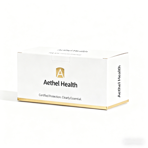 Boîte d'emballage en carton haute résistance imprimée numériquement sur mesure pour masque facial de voyage et étui d'hygiène personnelle - Product Image 1