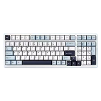 Clavier mécanique AULA F99, rétroéclairage RGB, ergonomique, batterie 8000 mAh, échange à chaud, sans fil 2,4 G, trois modes