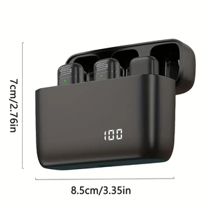 Revers Mini longue portée Microphone <span class=keywords><strong>sans</strong></span> <span class=keywords><strong>fil</strong></span> Podcast Live Streaming Mic <span class=keywords><strong>pour</strong></span> téléphone mobile Youtube Vlogging Android <span class=keywords><strong>Iphone</strong></span> - Product Image 4