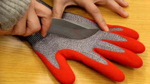 NMSAFETY su geçirmez ANSI A4 kesim D kesim dayanıklı HPPE akrilik termal özelleştirilmiş kırmızı nitril kaplı sıcak kış iş eldivenleri - Product Image 3