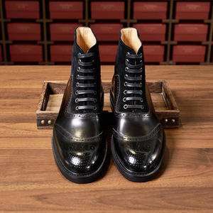 Lightweight, anti-slip, breathable <b>work</b> shoes for <b>men</b>, suitable for business and casual wear, high-top, lace-uppointed toe <b>boots</b> - Product Image 3