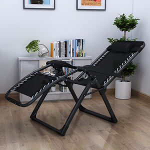 Vente en gros Chaise longue de jardin moderne en métal Zero Gravity Chair Accoudoir Chaise pliante pour chambre à coucher, école, salon, hôtel, extérieur - Product Image 2