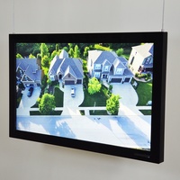 Écran LCD semi-extérieur de 21,5 pouces pour vitrine de magasin, affichage suspendu, agence immobilière, publicité, prise en charge SDK OEM, pas d'écran tactile, 2000 nits