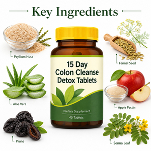 Tabletas Detox de Aloe Vera y Senna Orgánicas de Alta Calidad, Limpieza de Colon de 15 Días, Sin Gluten, Veganas, Favorecen la Digestión y el Adelgazamiento, 60 Unidades para Adultos - Product Image 2