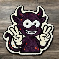 Tapis fait main en usine avec différentes formes, design unique personnalisé pour salon et chambre à coucher