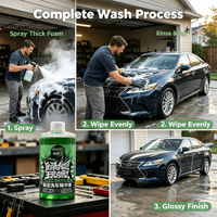 Shampooing auto mousseux WEWOKE vert 1:800 super concentré écologique parfum bonbon 600ml OEM/ODM Marque privée