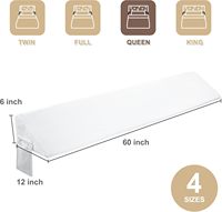 Coussin triangulaire ergonomique en polyester/coton tricoté, rembourré en mousse, écologique, pour le dos du lit, pour l'espace entre matelas et tête de lit, pour le sommeil