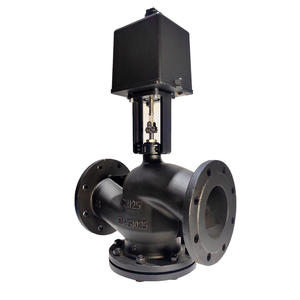 Válvula de <span class=keywords><strong>control</strong></span> proporcional eléctrica inteligente de hierro fundido de 1 'con actuador AC24V 4-20MA Válvula reguladora motorizada con brida - Product Image 1