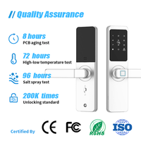 Cerradura Inteligente Digital Anti-Espía Vertexis con Contraseña, Cerradura Electrónica para Puerta con Entrada sin Llave Tuya WiFi Cloud, Desbloqueo por Huella Dactilar