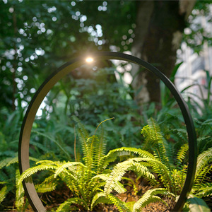 Lampe de jardin ronde extérieure à LED, étanche, en aluminium moulé sous pression, design géométrique abstrait, Tyh Cp7011 - Product Image 3