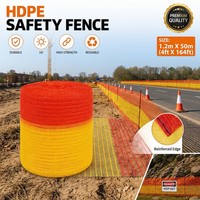 Filet de sécurité orange haute visibilité pour chantier routier