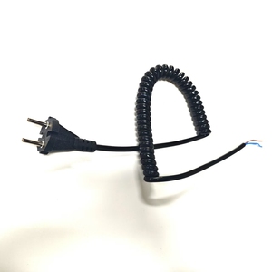 Câble d'alimentation spiralé rétractable à 2 broches EU vers extrémité dénudée, 0,75 mm², 2 conducteurs, pour appareils électroménagers - Product Image 4