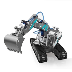 Học sinh trung học học tập tự lắp ráp thủy lực máy xúc đồ chơi gạch trẻ em giáo dục tự làm Kit gốc Khoa Học Kỹ thuật Đồ chơi - Product Image 1