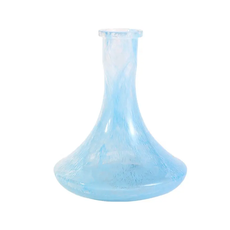 Glass manufacture shisha base russian hookah crystal transparent vase top quality newest model stock factory direct selling