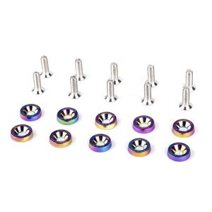 ตัวดัดแปลงสไตล์รถ,ตัวยึดแผ่นบังโคลนรถ M6สกรูแผ่นป้าย<span class=keywords><strong>ทะเบียน</strong></span> Toyota Honda ปะเก็นทั่วไปสำหรับ<span class=keywords><strong>รถ</strong></span>ส่วนใหญ่ - Product Image 4