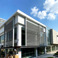 Panneau de persienne horizontale extérieure certifié CE Rolansini, cadre de fenêtre en aluminium moderne pour persiennes de maison