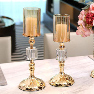 Nuevo Candelabro de Cristal Simple para Decoración del Hogar, Cena Romántica a la Luz de las Velas - Product Image 1