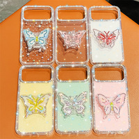 Étui de téléphone GACSE Butterfly Shining Stand Holder pour iPhone 18 Pro Max, coque avec diamants pour iPhone 15 Pro Max 14 Pro 13