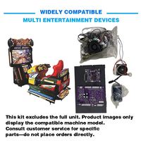 Kit d'accessoires pour machine de jeu d'arcade - Composants métalliques en acier inoxydable, design rétro, prise en charge de l'anglais, carte mère violette, refroidissement du moteur