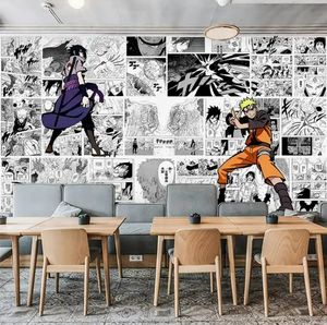 <span class=keywords><strong>Dessin</strong></span>é à la main noir et blanc <span class=keywords><strong>japonais</strong></span> Anime affiche <span class=keywords><strong>cuisine</strong></span> japonaise Internet café KTV Pirate King Manga papier peint - Product Image 4