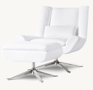 Silla de salón giratoria <span class=keywords><strong>LUKE</strong></span>, muebles de interior, elegante, Color personalizado, moderno, pierna de Metal, sofá de ocio, silla de salón para sala de estar - Product Image 5