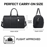 Bolsa de Viaje de Lujo de Piel Sintética Impermeable, Gran Capacidad, Logotipo Personalizado, Bolsa de Fin de Semana, Bolsa de Viaje para Gimnasio, Equipaje Unisex al por Mayor