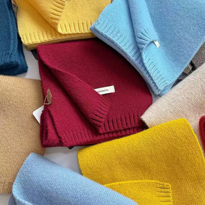 <span class=keywords><strong>Sciarpa</strong></span> da collo invernale piccola lavorata a maglia di lusso alta qualità per uomo <span class=keywords><strong>donna</strong></span> <span class=keywords><strong>sciarpa</strong></span> di <span class=keywords><strong>lana</strong></span> 100% calda da esterno semplice - Product Image 4