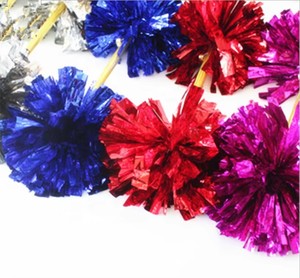 Palla da Cheerleading metallica personalizzata con manico eleganti fiori Design prodotti da Cheerleading - Product Image 4