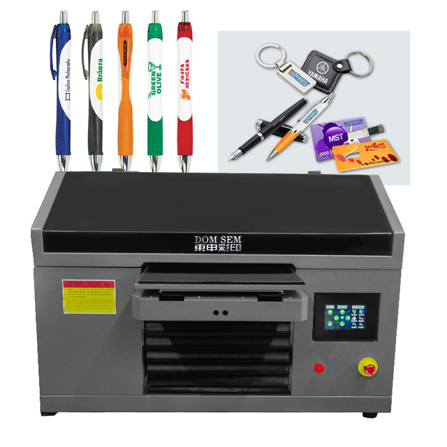 A3 Size UV DTF Inkjet Printer with I3200-HD Printhead 3D Varnish Printing Machine for Leather and Flex Materials