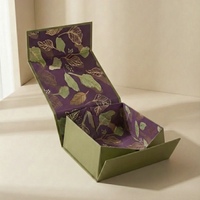 Boîtes de soins de la peau en carton recyclé haut de gamme personnalisées, boîte cadeau magnétique pliable pour bijoux, cosmétiques, emballage de luxe, dorure à chaud
