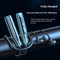 A13T Écouteurs à quatre haut-parleurs, style tour de cou, étanches IPX5, batterie 800 mAh, commande vocale, nouveau modèle privé, sport