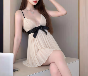 Lencería Sexy <span class=keywords><strong>de</strong></span> Encaje Bordado <span class=keywords><strong>de</strong></span> Lujo para Mujer, Estilo Europeo y Americano, con Escote Profundo en V, Transparente, con Tirantes, Vestido <span class=keywords><strong>de</strong></span> Noche - Product Image 4