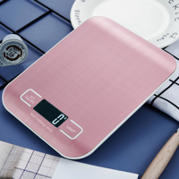 Báscula Digital de Cocina de Acero Inoxidable, Precisión de 1 g, para Pesar Alimentos, 5 kg, 10 kg, Báscula Electrónica para Cocinar
