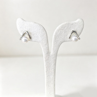 Boucles d'oreilles en forme de V avec perles, laiton plaqué or, perles Edison personnalisables, tailles 5,3 mm, perles d'eau douce naturelles