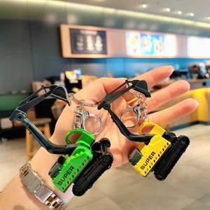 शुओटियन मिनी मिश्र मिश्र धातु खुदाई कुंजी चेन स्कूल बैग फांसी मशीन कार मॉडल छोटे उपहार थोक - Product Image 2