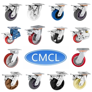 CMCL 4 5 6 8 Polegadas rodízios de aço inoxidável Rodas de rodízio para serviço pesado Rodízios de travamento de aço inoxidável - Product Image 6