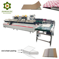 Machine automatique de collage de feuilles de finition pour livres à couverture rigide et cahiers renforcés
