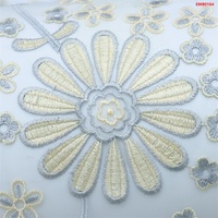 Tissu ethnique brodé Twin Textile, tissu en dentelle florale pour la confection de robes et de vêtements