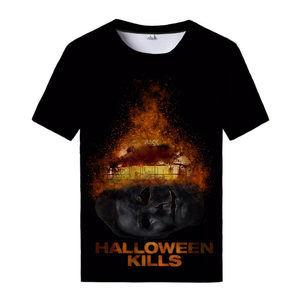 Fitspi <strong>Halloween</strong> Kills 3D Printed <strong>Tshirt</strong> Movie Theme Oversized Streetwear Short Sleeve Top Men <strong>Women</strong> - Product Image 3