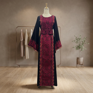 Vestido de Novia Tradicional Marroquí Premium para Mujer, Kaftán de Lujo, Satén Recto, Elegante, Bordado, Formal, para Fiesta de Noche - Product Image 2