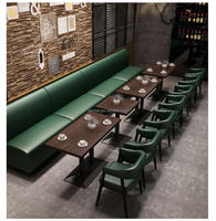 Table Ronde de Restaurant avec Plateau en Mélamine Imperméable et Facile à Nettoyer, Base en Métal sur Pied pour Café, Bistro, Salle à Manger - Vente en Gros par Lot