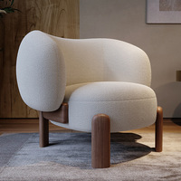 Fauteuil de salon et salle à manger moderne, écologique, anti-statique, en tissu respirant, avec pieds robustes en bois de frêne, facile à nettoyer – Meilleures ventes