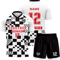 Maillots de football personnalisés en gros directement de l'usine, séchage rapide, 100% polyester, uniformes de football, réductions en gros pour les équipes et les clubs