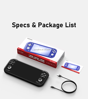 Console de jeu portable S Classic RG 55G1, écran HD 5,5'', machine de jeu Anbernic, batterie 6000mAh, lecteur de jeux vidéo de poche A12, système Android 14