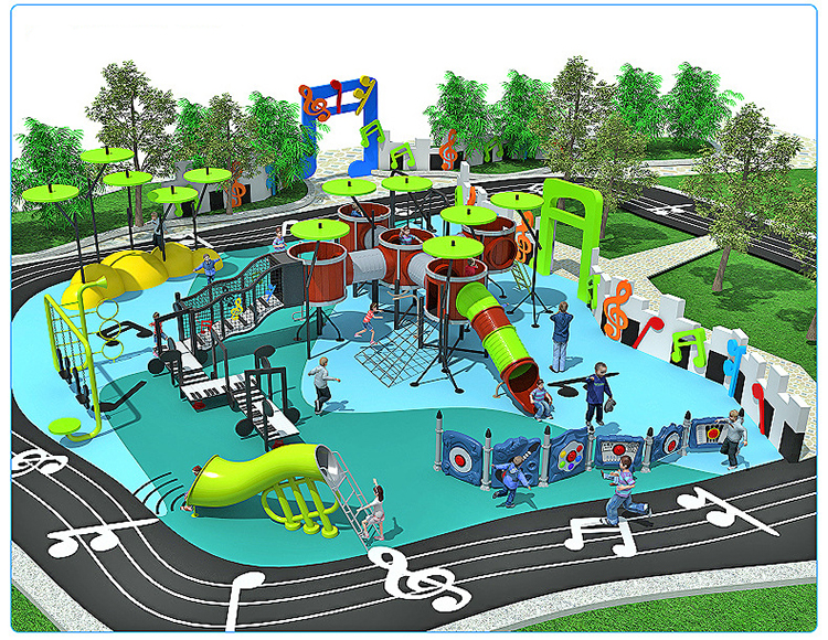 Customized High quality children school commercial outdoor games playground equipment