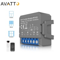 Module de rideau intelligent Avatto Tuya Wifi RF433, interrupteur de store, moteur électrique 1/2 voie, compatible avec Alexa et Google Home