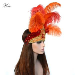 Tocado de plumas para fiesta de carnaval, delicado, Brasil, venta directa de fábrica, AM, gran oferta - Product Image 5