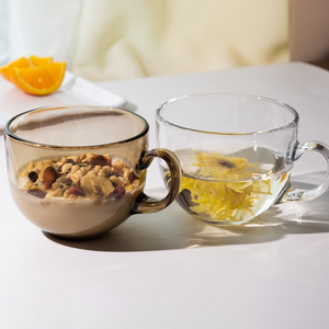 Factory WholesaleClassicBorosilicateGlass Logo Pattern Modern Design Water <strong>Cup</strong> <strong>for</strong> Coffee MilkOatmeal Home Useand Office <strong>Work</strong> - Product Image 5